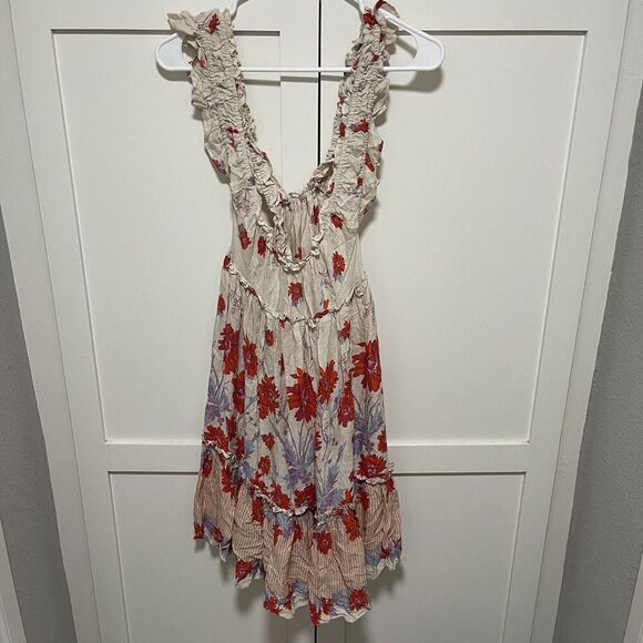 Free People Intimately Mini Dress ]Bali Wild Daisy Slip size L Large NWOT - Picture 5 of 9